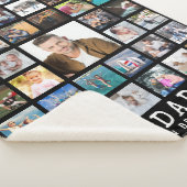 モダン最高のパパEVER画像コラージュ シェルパブランケット (3/4)