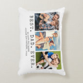 モダン最高のパパEVER 3パーソナライズされた枚 アクセントクッション (正面(垂直))