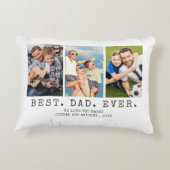 モダン最高のパパEVER 3パーソナライズされた枚 アクセントクッション (裏面)