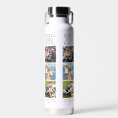 モダン最高のパパEVER 3パーソナライズされた枚 ウォーターボトル (正面)