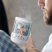 モダン最高のパパEVER 3パーソナライズされた枚 コーヒーマグカップ