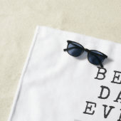 モダン最高のパパEVER 3パーソナライズされた枚 ビーチタオル (インサイチュ)