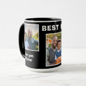 モダン最高のパパEver 3 Photo Collage Father マグカップ (正面左)