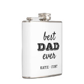 モダン最高のパパEver 4 Photo フラスク (右)