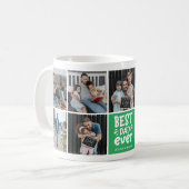 モダン'最高のパパEver' 9 Photo Keepsake コーヒーマグカップ (正面左)