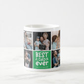 モダン'最高のパパEver' 9 Photo Keepsake コーヒーマグカップ (中央)