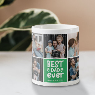 モダン'最高のパパEver' 9 Photo Keepsake コーヒーマグカップ