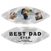 モダン最高のパパEver Family 3 Photo Collage アメリカンフットボール (パネル)