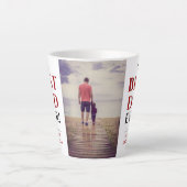 モダン最高のパパEver Father's Day写真 カフェラテマグ (正面)