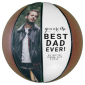 モダン最高のパパEver Father's Day写真 バスケットボール (縦)