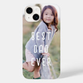 モダン最高のパパEver Father's Day写真 Case-Mate iPhoneケース (裏面)