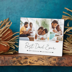 モダン最高のパパEver Father's Day Photo Collage フォトプラーク