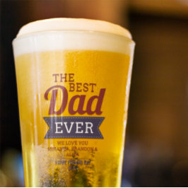 モダン最高のパパEver Father's Day Photo Glass Cup タンブラーグラス