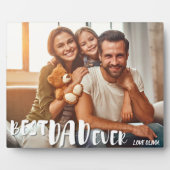 モダン最高のパパever Photo Collageの父親の日 フォトプラーク (正面)