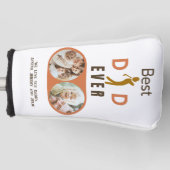 モダン最高のパパEver Photo Collage Fanthers Day ゴルフヘッドカバー (正面)