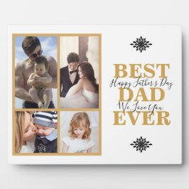 モダン最高のパパEver Photo Collage Father's Day フォトプラーク