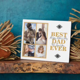 モダン最高のパパEver Photo Collage Father's Day フォトプラーク