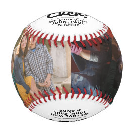 モダン最高のパパEver Photo Collage Father's Day 野球ボール