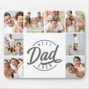 モダン最高のパパEver Photo Collage Mouse pad マウスパッド