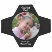 モダン最高のパパEver Photo Father's Day サッカーボール (フラット)