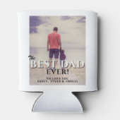 モダン最高のパパEver Photo Father's Day 缶クーラー (裏面)