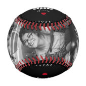 モダン最高のパパEver Photo Father's Day from Son 野球ボール (正面)