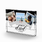 モダン最高のパーソナライズされたパパカスタムファーザーズ・デイ フォトブロック (右)