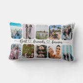 モダン最高のフレンズ10写真テンプレート ランバークッション (裏面)