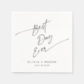 モダン最高のミニマル日は常お洒落に スタンダードカクテルナプキン (正面)