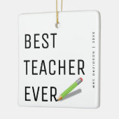 モダン最高の先生パーソナライズされた セラミックオーナメント (左)