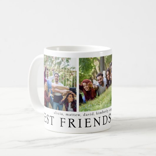 モダン最高の友達の永遠の写真集 コーヒーマグカップ (正面左)