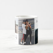 モダン最高の友達3写真コラージュBFFベッティ コーヒーマグカップ (中央)