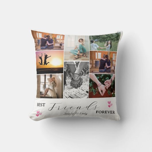 モダン最高の友達4-Ever 6 Photo Collage クッション (正面)