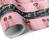 モダン最高の友達4 Photo Collage Gift ラッピングペーパー (ロールコーナー)