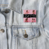 モダン最高の友達4 Photo Collage Gift 缶バッジ (インサイチュ)