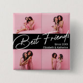 モダン最高の友達4 Photo Collage Gift 缶バッジ (正面)