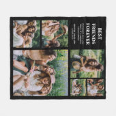 モダン最高の友達 | 6枚 フリースブランケット (正面(横))