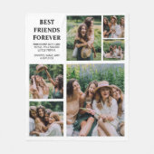 モダン最高の友達 | 6枚 フリースブランケット (正面)