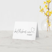 モダン最高の夫が記念日に贈られる カード (黄色い花)