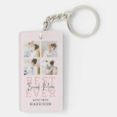 モダン最高の常に母にボーナス |写真のコラージュ キーホルダー (裏面)