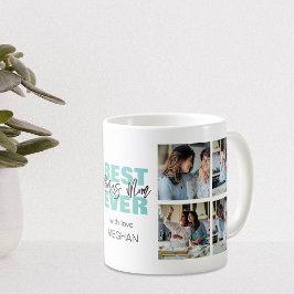 モダン最高の常に母にボーナス |写真のコラージュ コーヒーマグカップ