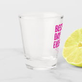 モダン最高の日エバ結婚式の引き出物ショットグラス ショットグラス (左)