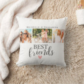 モダン最高の最高の友友の写真コラージュ クッション (ブランケット)