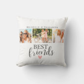 モダン最高の最高の友友の写真コラージュ クッション (正面)