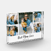 モダン最高の母さんが母さんへのコラージュ贈り物 フォトブロック (左)