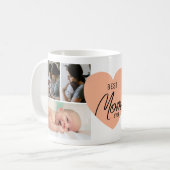 モダン最高の母の写真 コーヒーマグカップ (正面左)
