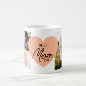 モダン最高の母の写真 コーヒーマグカップ (中央)