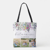 モダン最高の母の写真 トートバッグ (裏面)