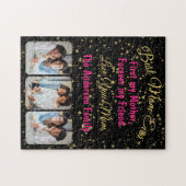 モダン最高の母の家族写真ママの日 ジグソーパズル (横)