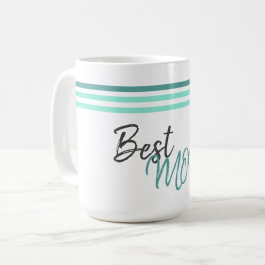 モダン最高の母の日 コーヒーマグカップ (正面左)